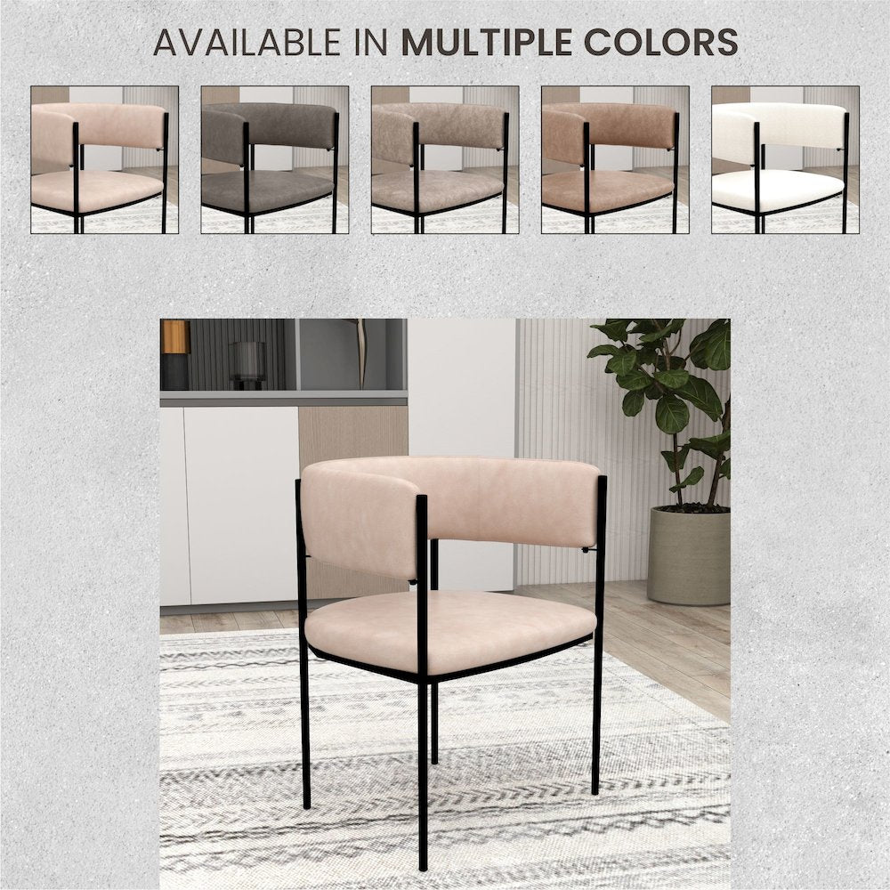 Cyril Collection Modern Chair in Taupe