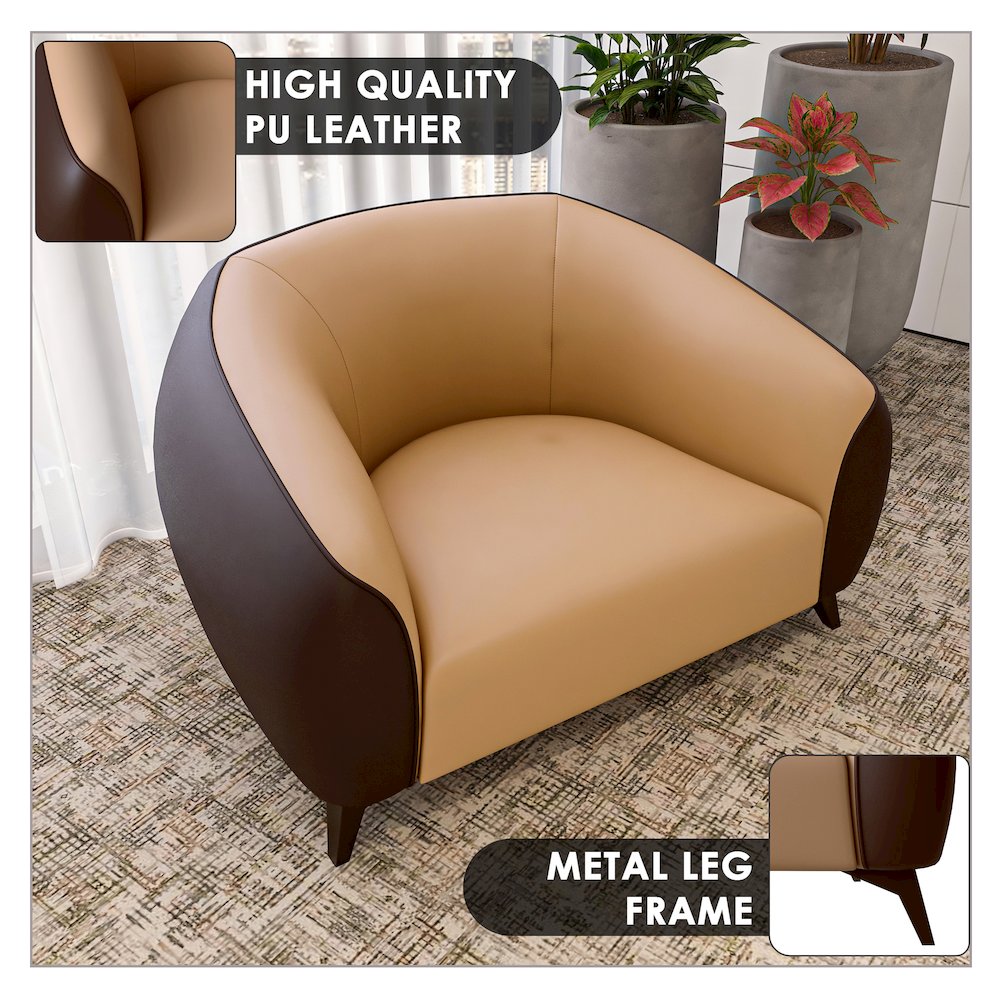 Opula Collection Single Seater Sofa In Brown