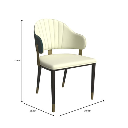 Aria Series Modern Dining Chair in Green
