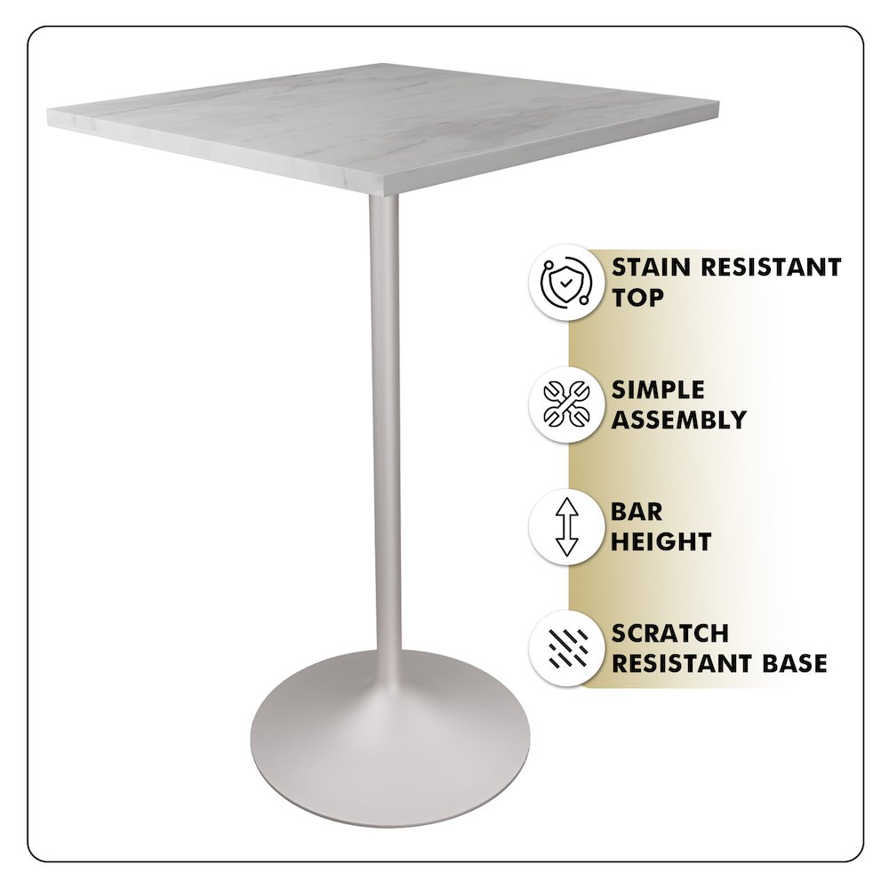 Verve Collection Modern Bar Height Table