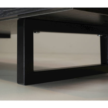 Avery Mid-Century Modern TV Stand with MDF Cabinet and Powder Coated Steel Legs