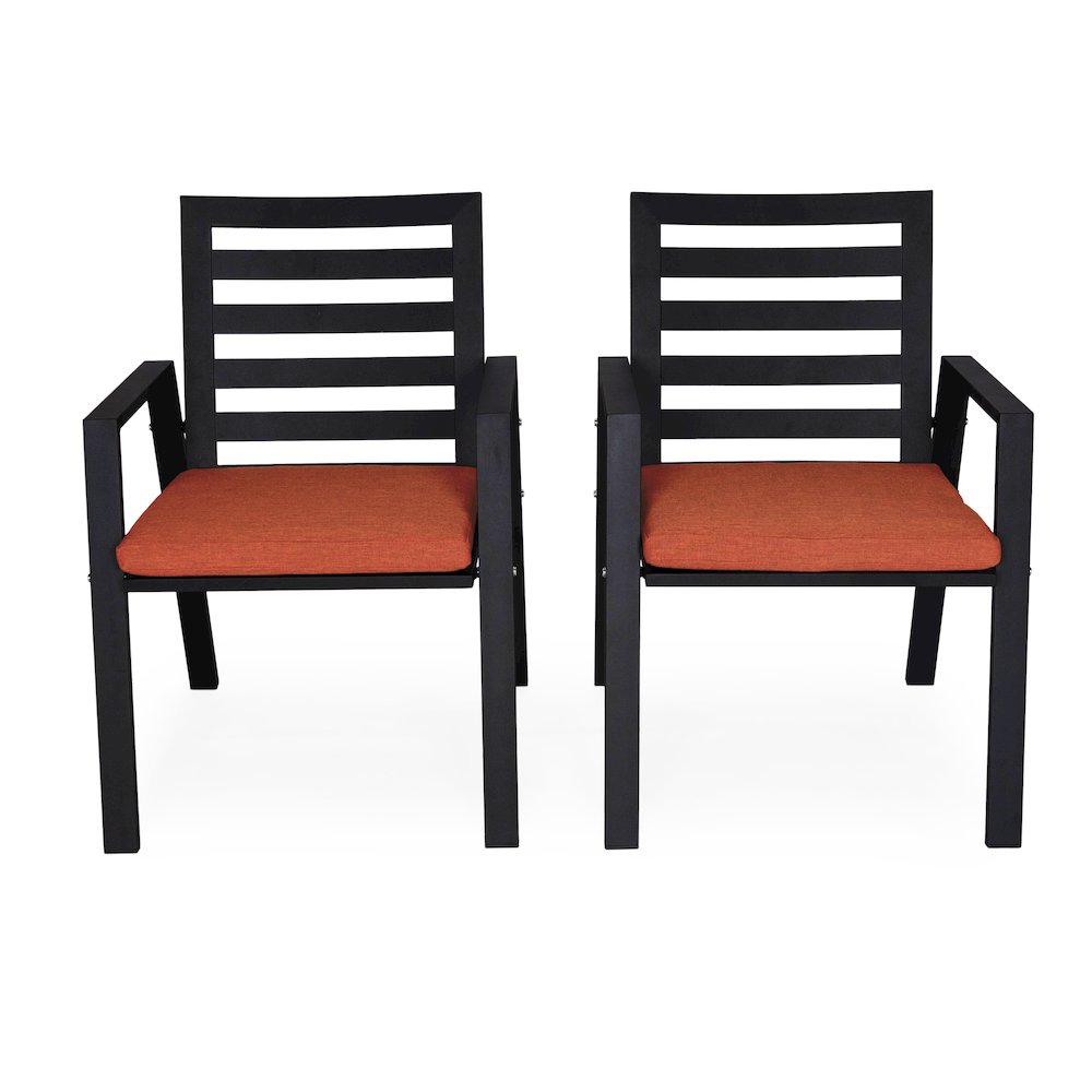 Chelsea Modern Patio Dining Armchair Set of 2