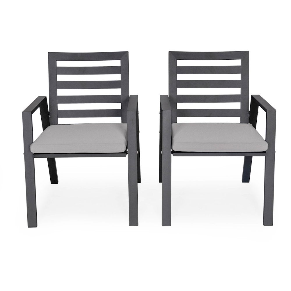 Chelsea Modern Patio Dining Armchair Set of 2