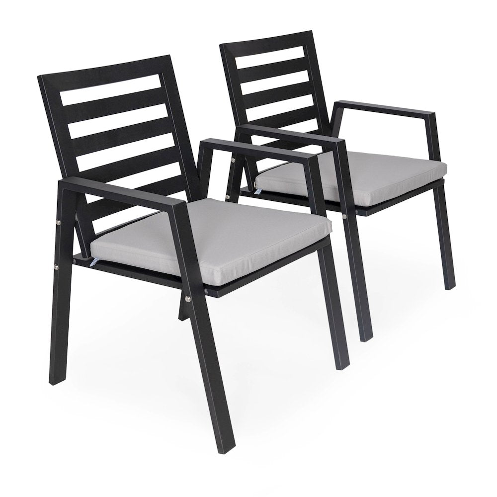 Chelsea Modern Patio Dining Armchair Set of 2