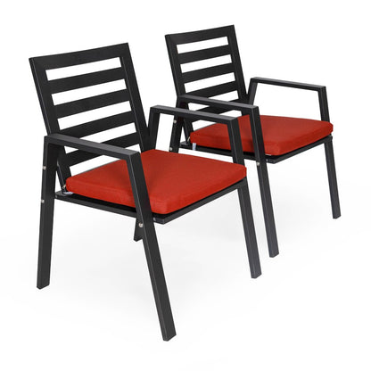 Chelsea Modern Patio Dining Armchair Set of 2