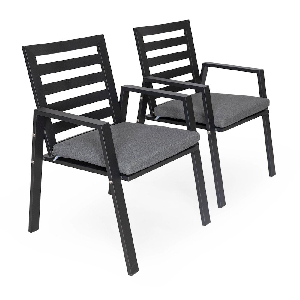 Chelsea Modern Patio Dining Armchair Set of 2