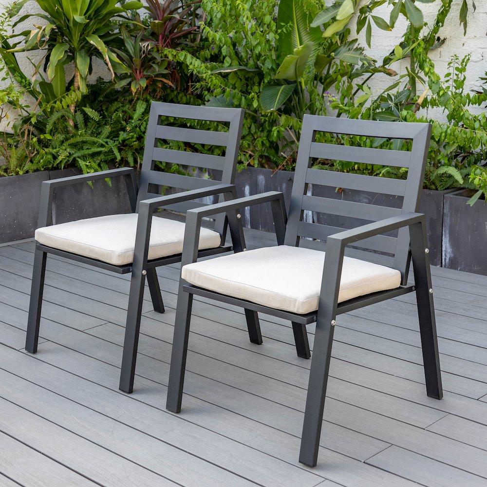Chelsea Modern Patio Dining Armchair Set of 2