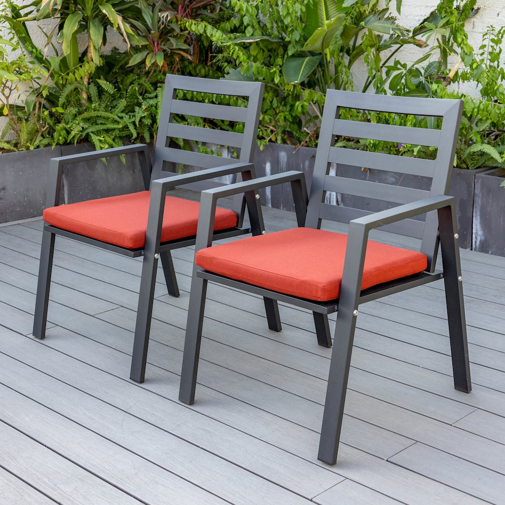 Chelsea Modern Patio Dining Armchair Set of 2
