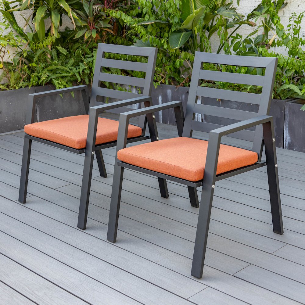Chelsea Modern Patio Dining Armchair Set of 2
