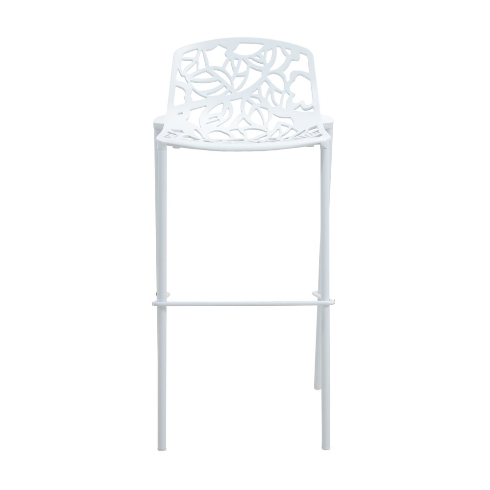 Devon Mid-Century Modern Aluminum Bar Stool