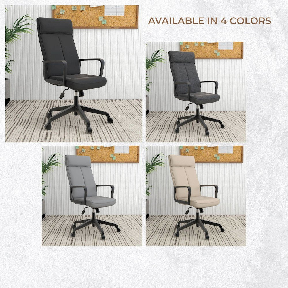 Aiaria Collection Modern Office Chair In Black