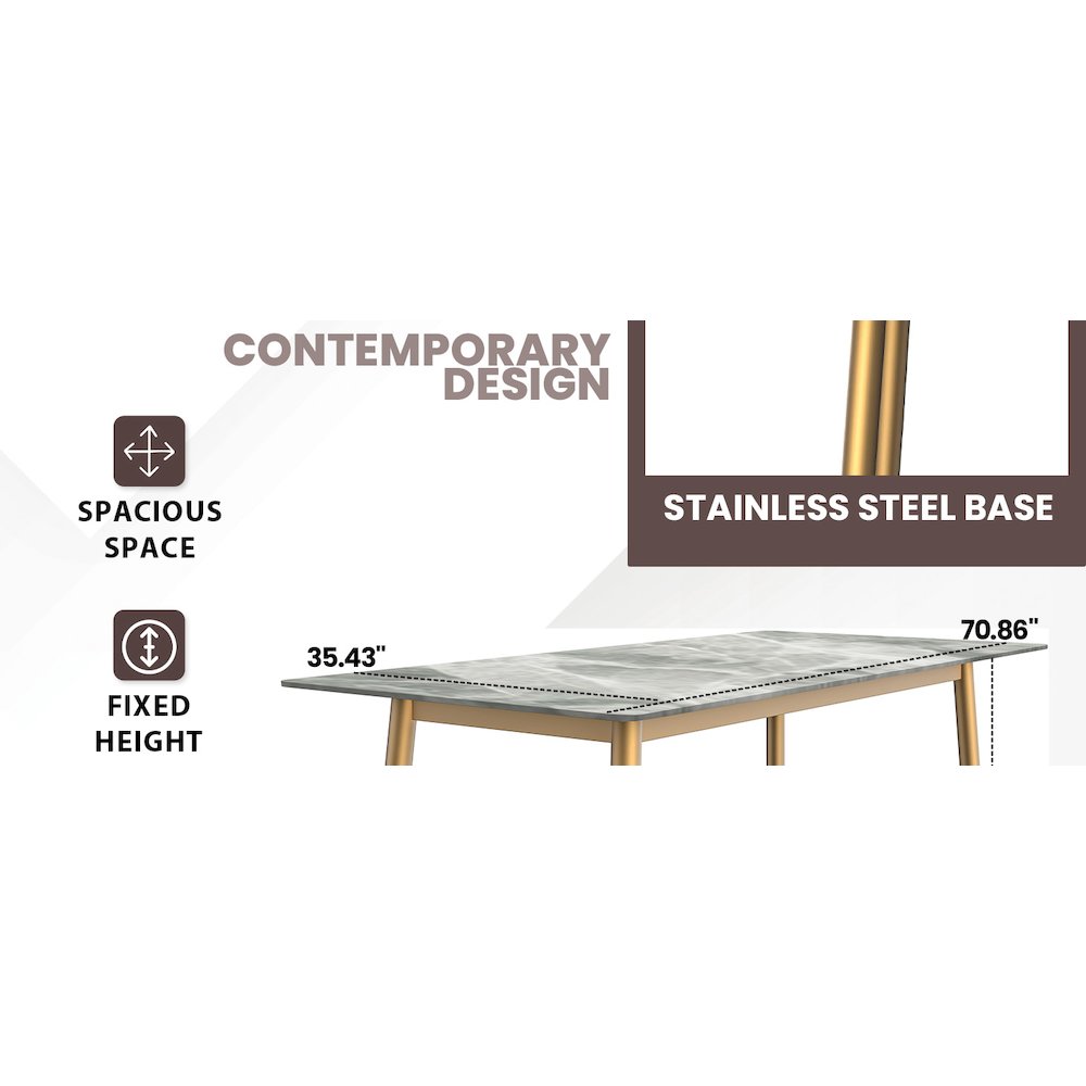Zayle Series Modern Dining Table