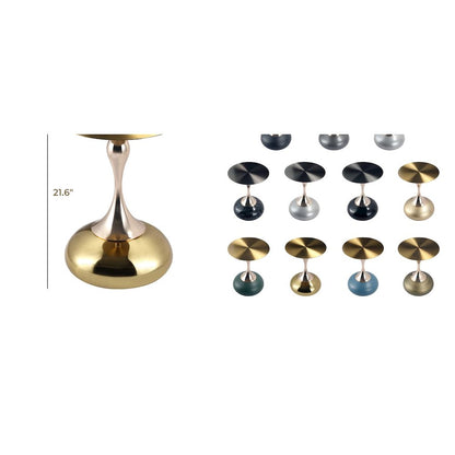 Savoy Collection Modern End Table In Gold
