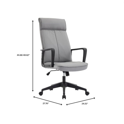Aiaria Collection Modern Office Chair In Grey