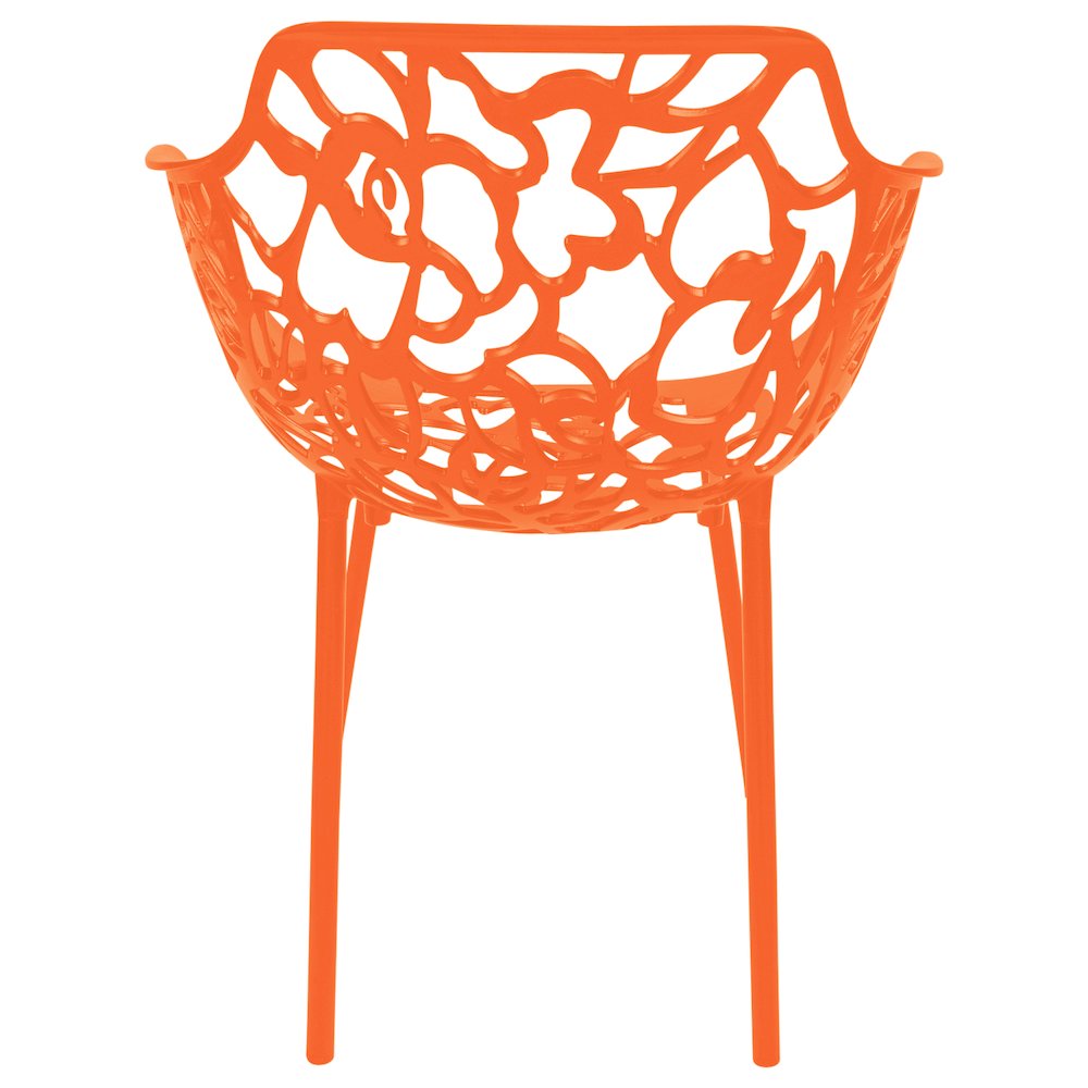 Modern Devon Aluminum Armchair, Set of 4