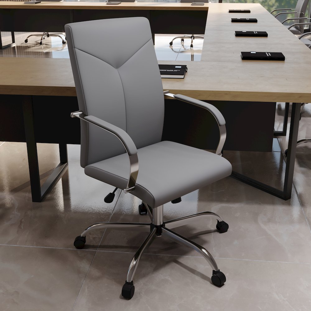 Sonora Modern High-Back Leather Office Chair