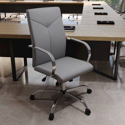 Sonora Modern High-Back Leather Office Chair