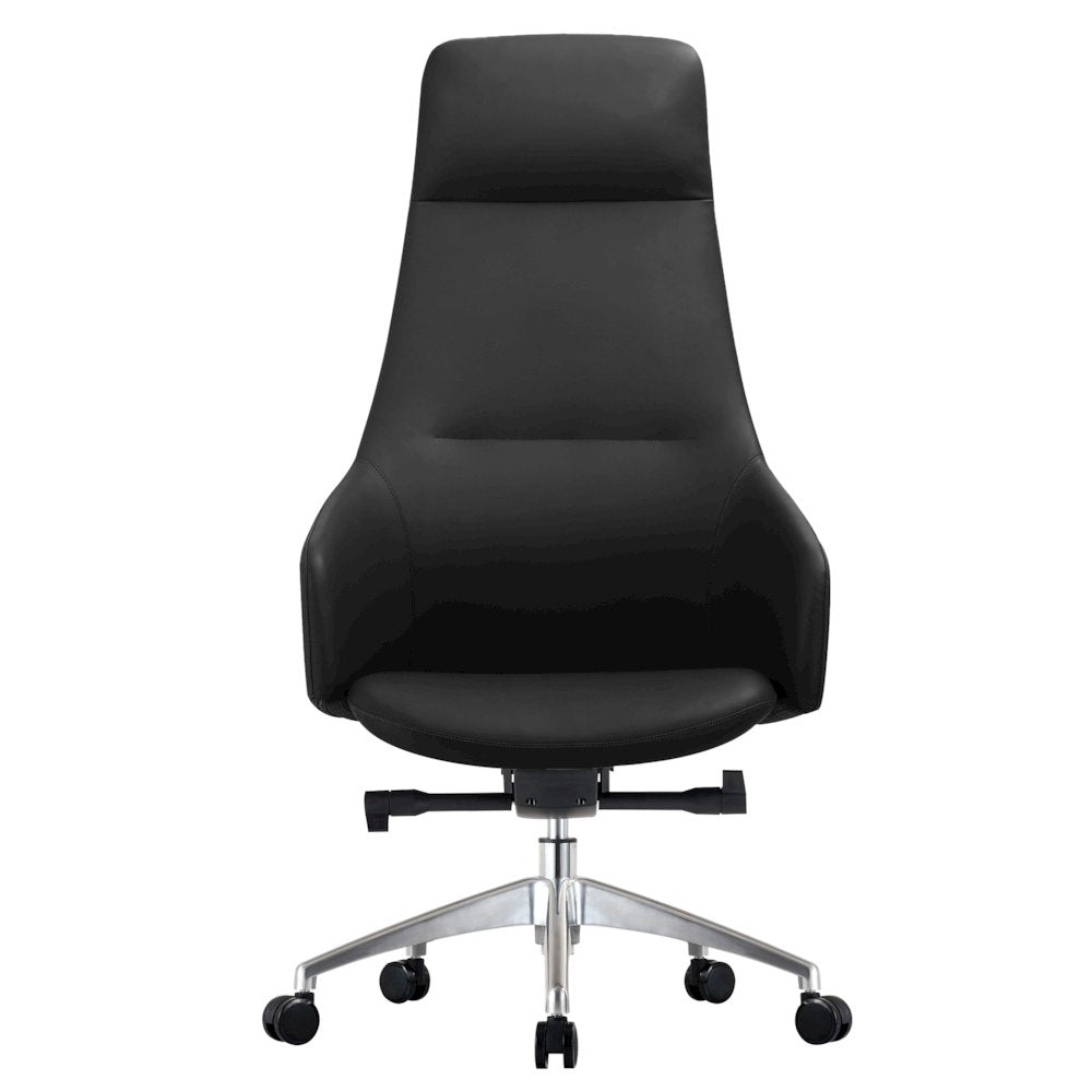 Celeste Series Tall Office Chair in Black Leather