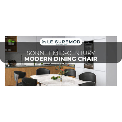 Aspen Collection Modern Dining Chair in Black