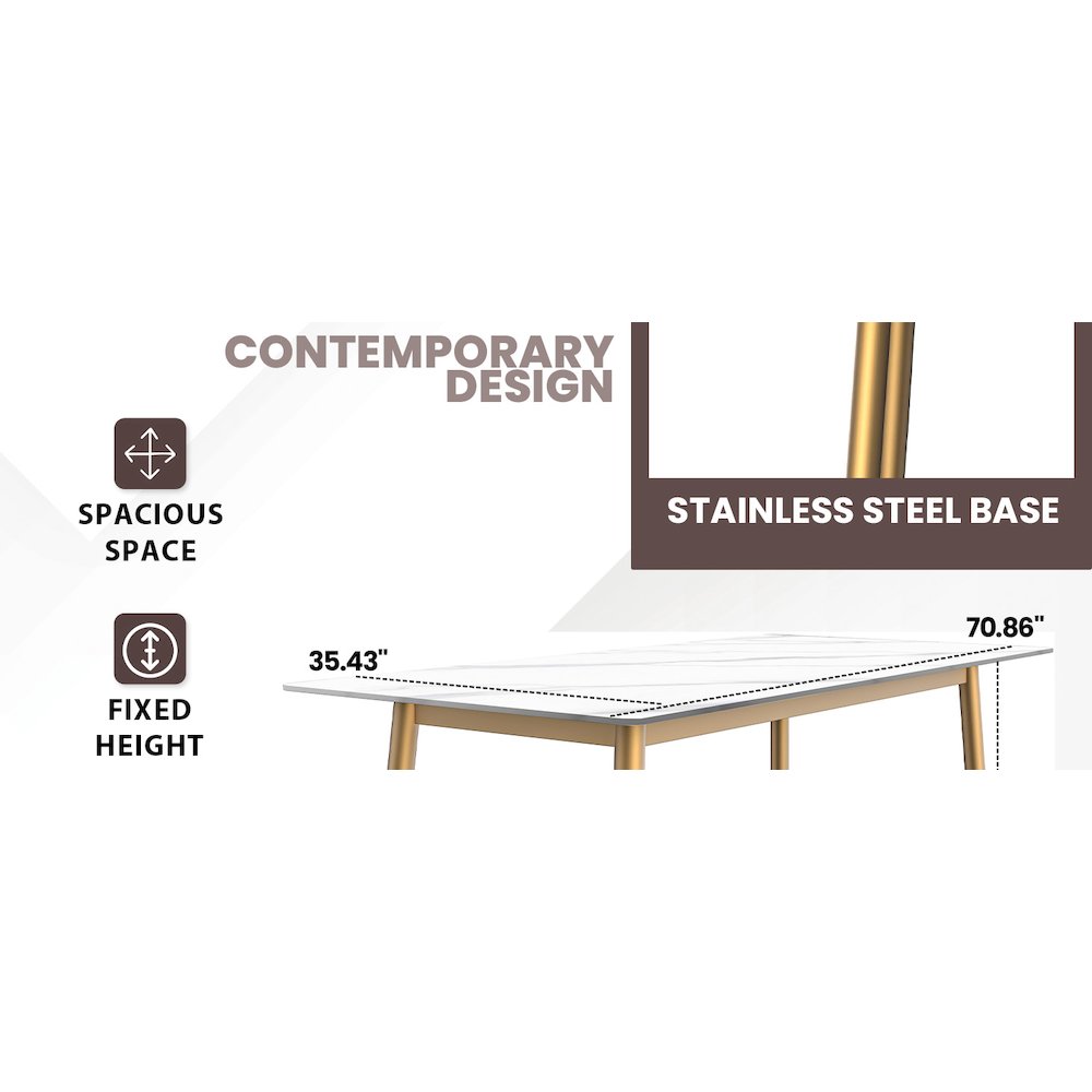Zayle Series Modern Dining Table