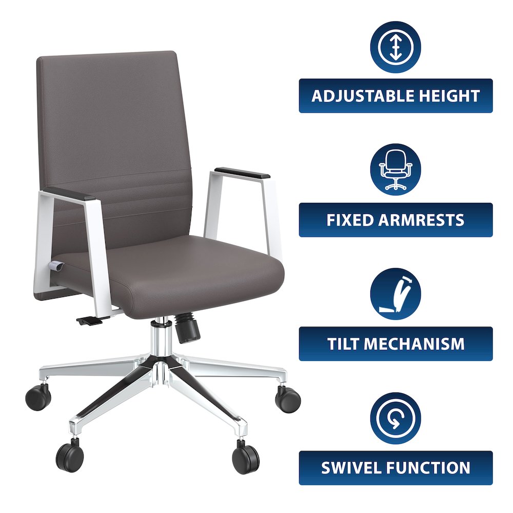 Aleen Office Chair in Grey