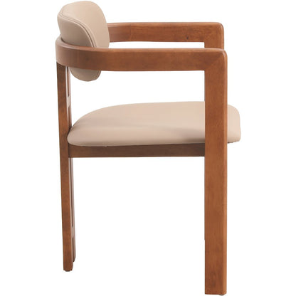 Velo Series Modern Dining Cha...rk Natural Wood with Taupe Seat Set of 4