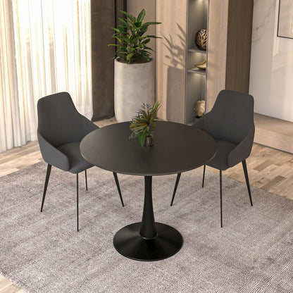 Bristol Mid-Century Modern Round Dining Table