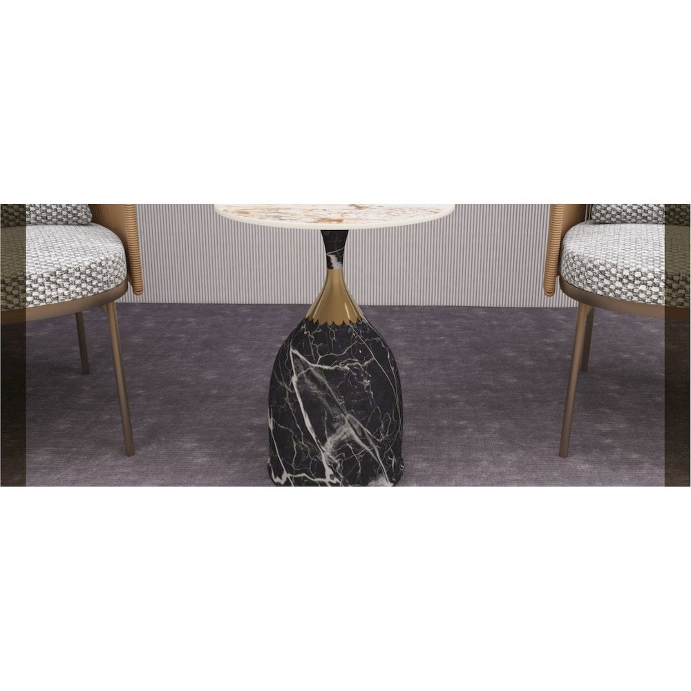 Oslo Collection Modern End Table In Grey