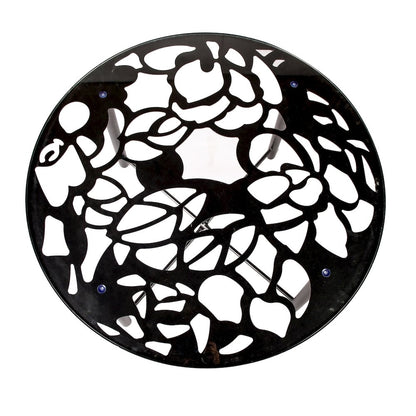 Devon Tree Design Glass Top Aluminum Base Indoor Outdoor Dining Table