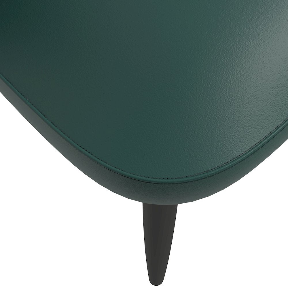 Paradiso Collection Modern Dining Seat in Green  Set of 2