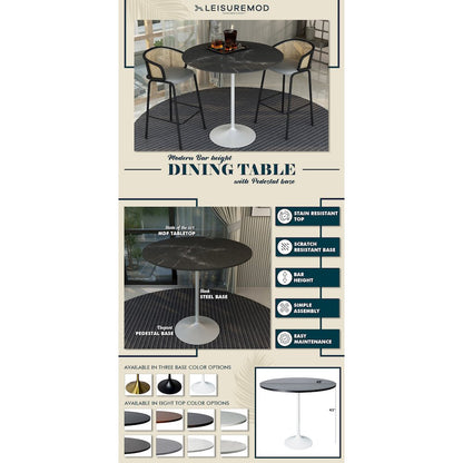 Verve Collection Modern Bar Height Table