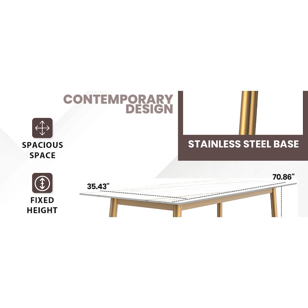 Zayle Series Modern Dining Table