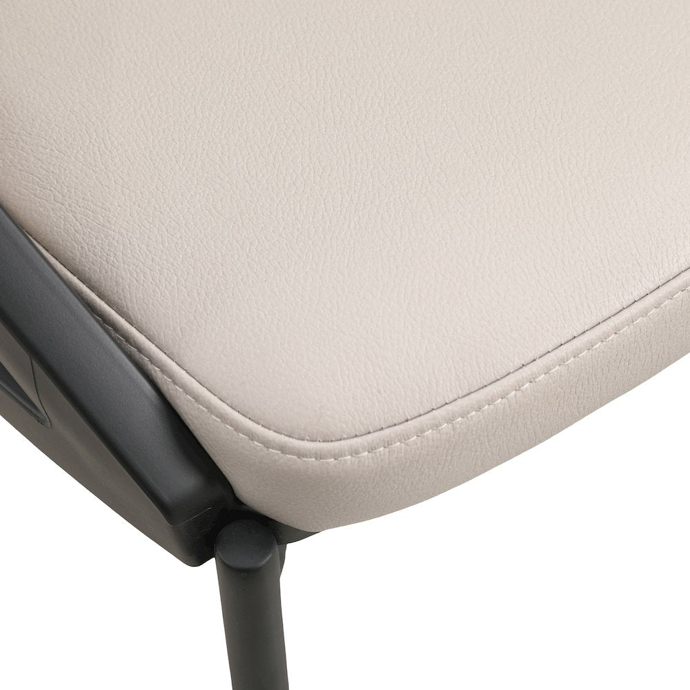 Urbane Collection Modern Dining Chair in Light Grey