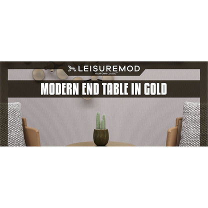 Oslo Collection Modern End Table In Wood Brown