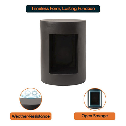 Modern Side End Table Nook Series In Black