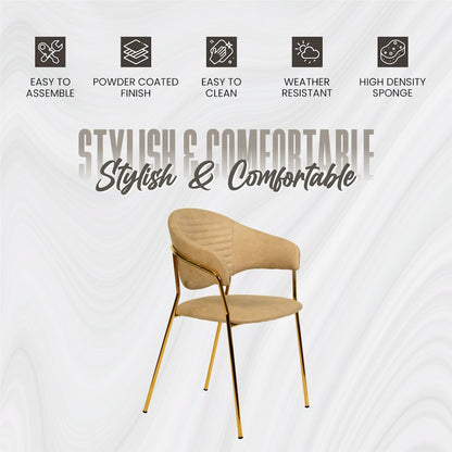 Bella Collection Modern Dining Chair in Toupe