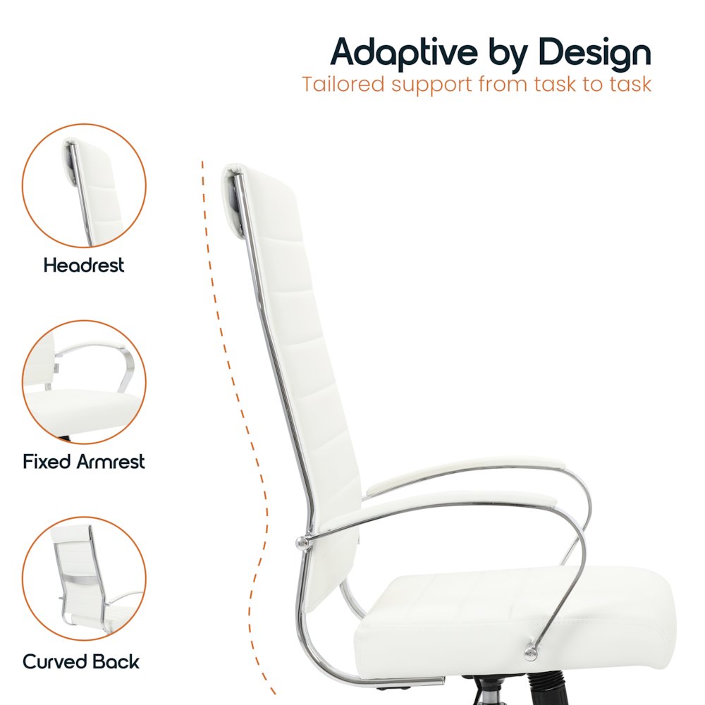 Benmar High-Back Leather Office Chair