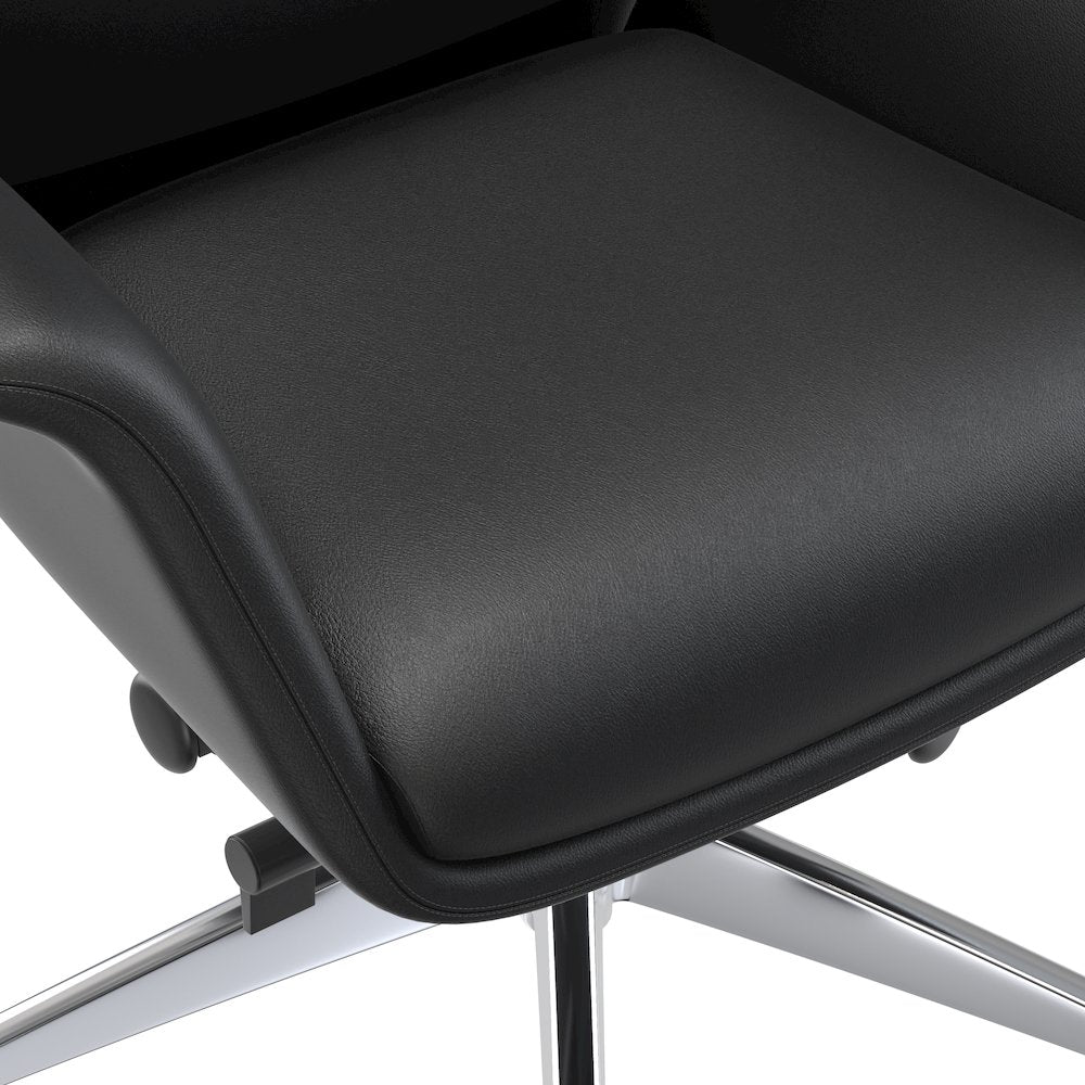 Summit Series Office Chair In Black Leather