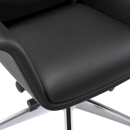 Summit Series Office Chair In Black Leather