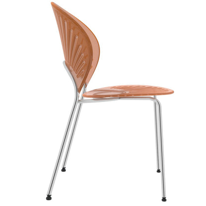 Opulent Series Modern Amber Dining Chair