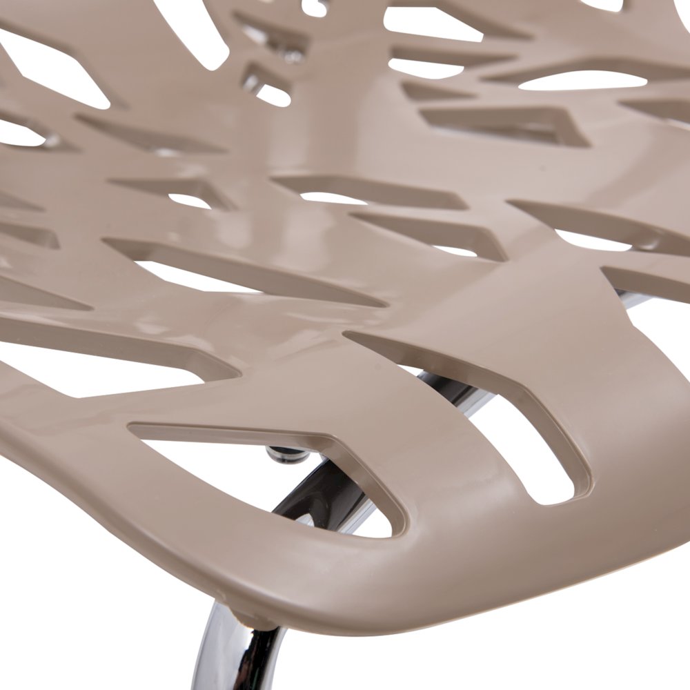 Modern Asbury Dining Chair w/ Chromed Legs