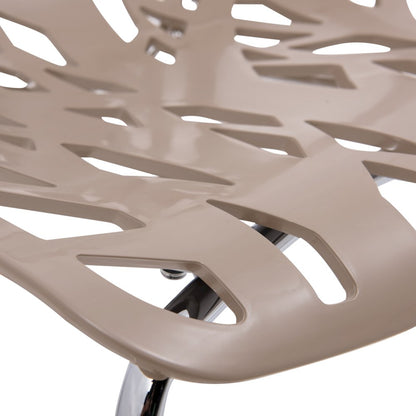 Modern Asbury Dining Chair w/ Chromed Legs