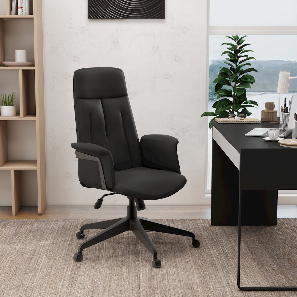 Inifini Collection Modern Office Chair In Black