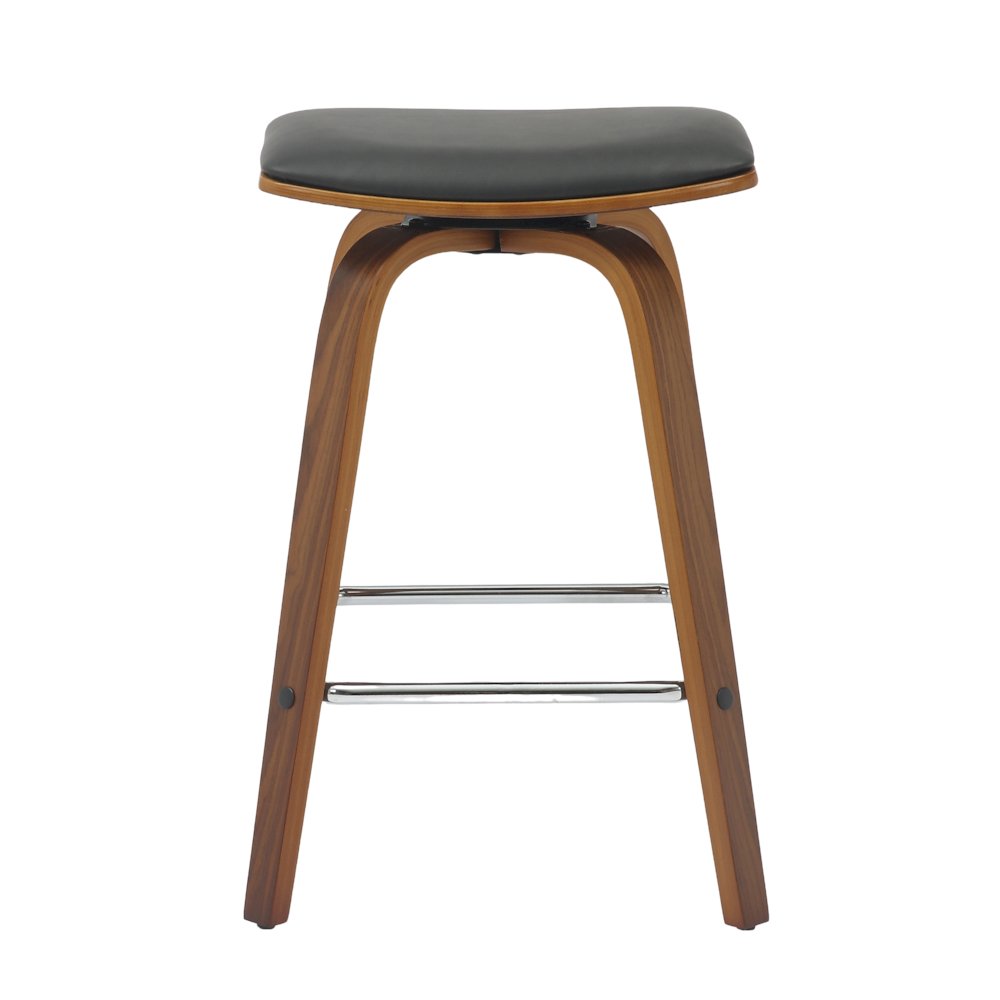 Wooden Counter Stool in Black