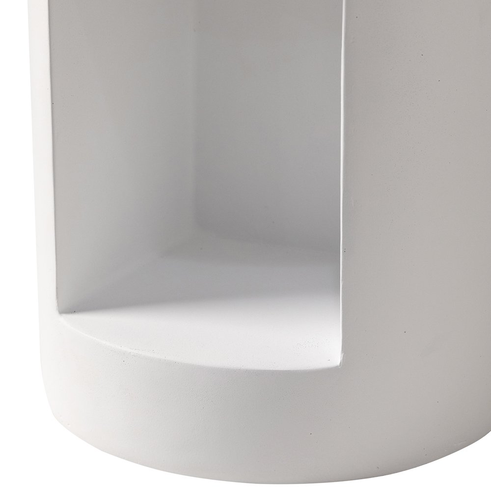 Modern Side End Table Nook Series In White