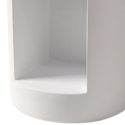 Modern Side End Table Nook Series In White