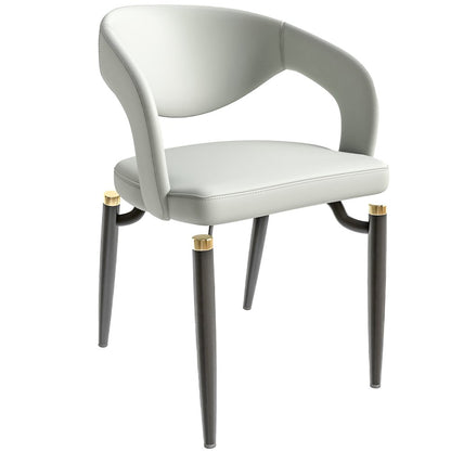 Entice Collection Modern Dining Chair Set of 2 in Grey