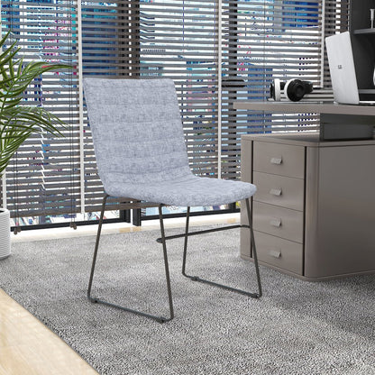 Zylar Series Office Guest Chair in Grey Fabric
