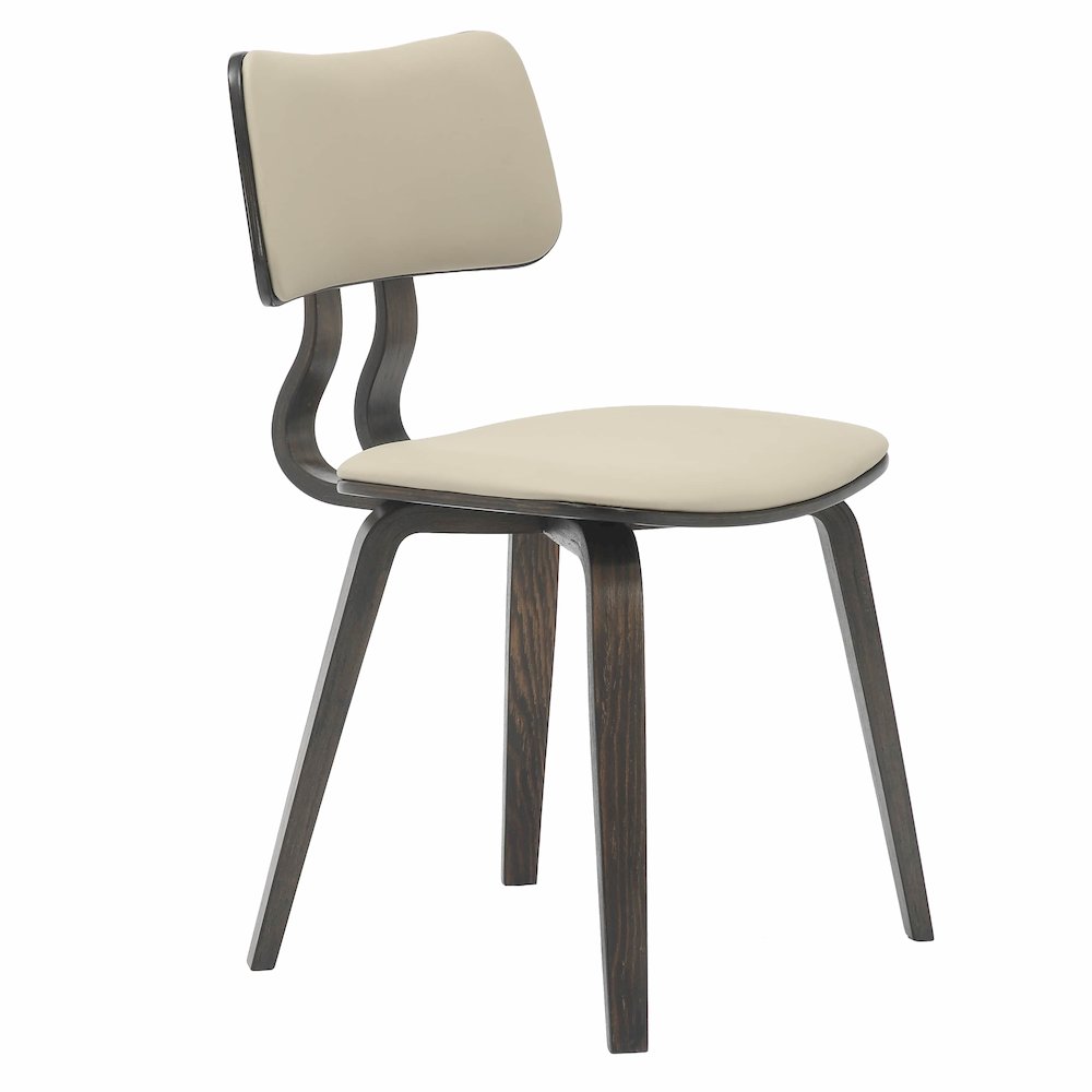 5-Piece Dining Set in Dark Walnut/Taupe