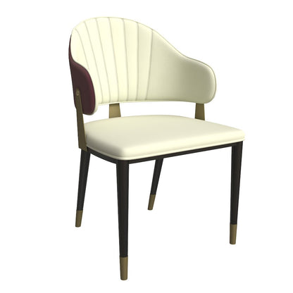 Aria Series Modern Dining Chair in Red Set of 2